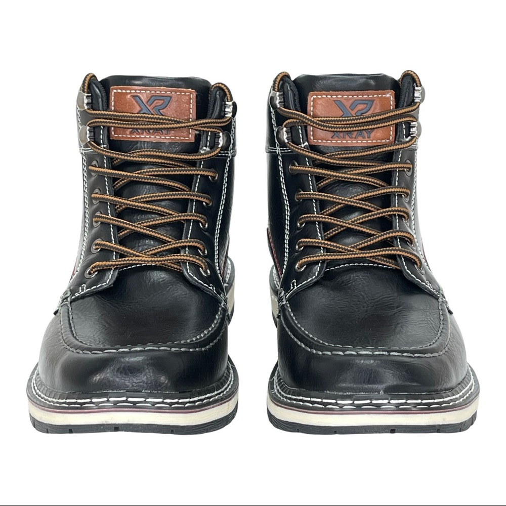 XRAY Black Faux Leather Cushioned Mens Ankle Boots - Picture 6 of 12